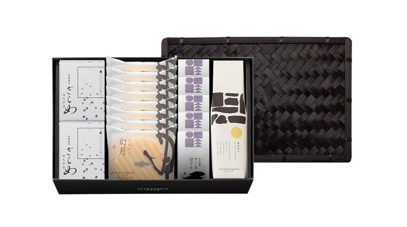 ざらめカステラ2個/幻月8枚/すぃーとぽてと5個/黄金色のカステララスク1箱の詰合せ